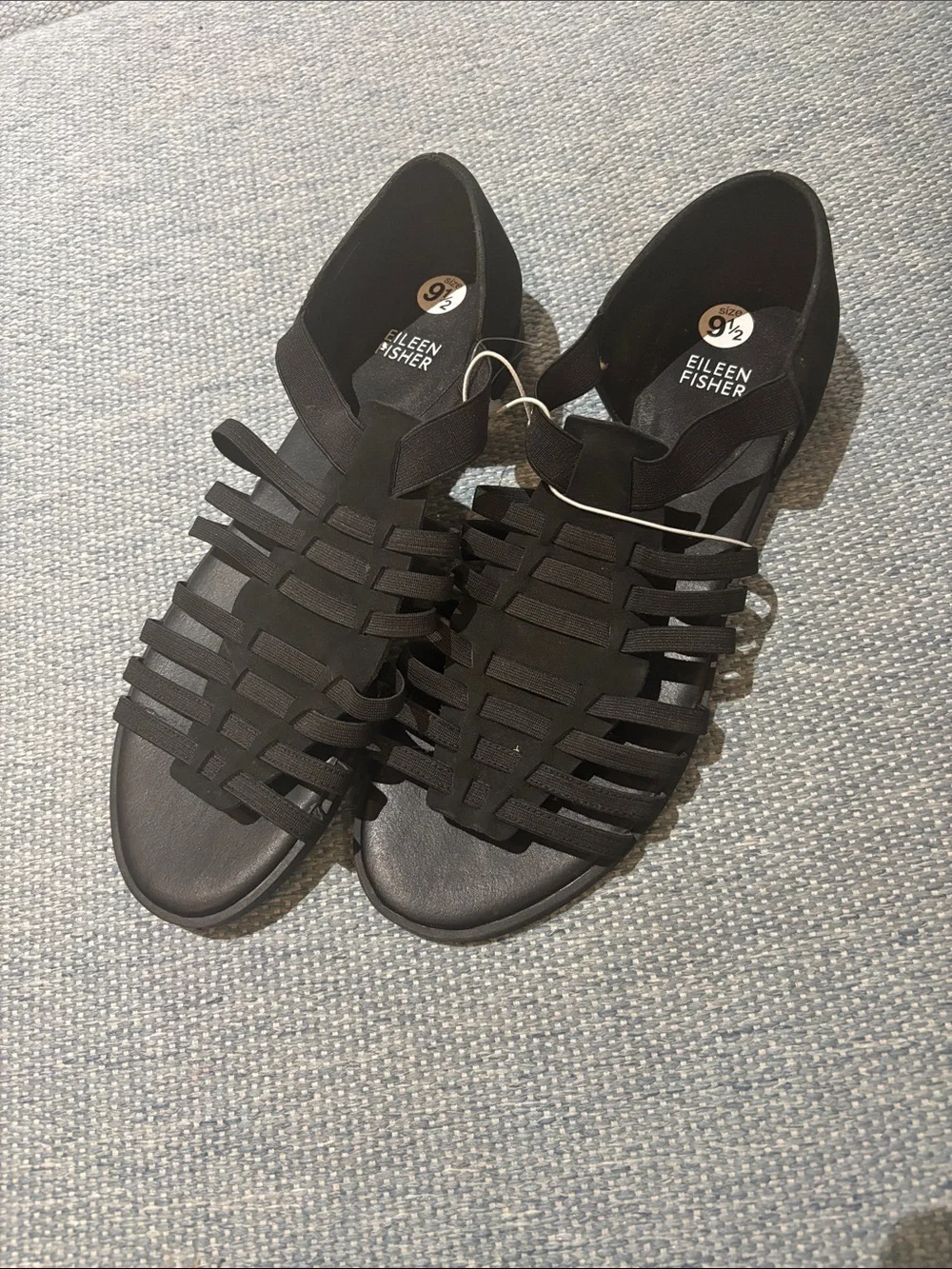 NWT Eileen Fisher leather rato sandals! 9.5